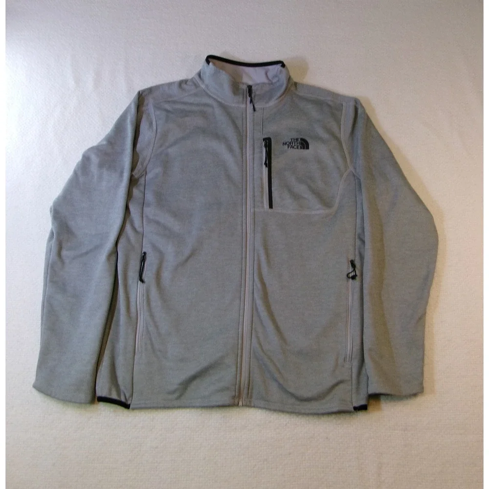 The North Face Mens Grey Full Zip Fleece Jacket NF0A3SO6 Size M‎